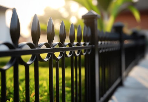 ein foto eines handgefertigten metallzauns von zaune wojcik, der qualität und einzigartigen stil zeigt
