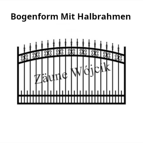 bogenform mit halbahmen zaunmuster zaune aus polen zaune wójcik