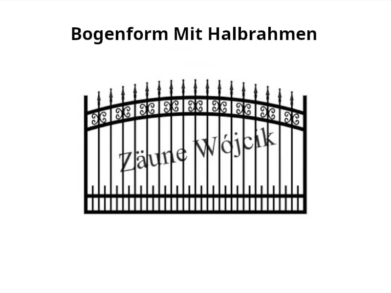bogenform mit halbahmen zaunmuster zaune aus polen zaune wójcik
