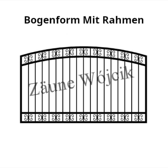 bogenform mit rahmen zaunmuster zaune aus polen zaune wójcik