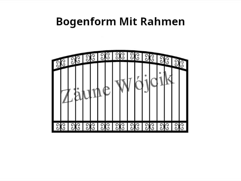 bogenform mit rahmen zaunmuster zaune aus polen zaune wójcik