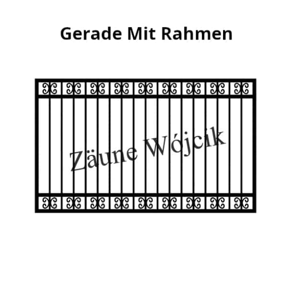 gerade mit rahmen zaunmuster zaune aus polen zaune wójcik