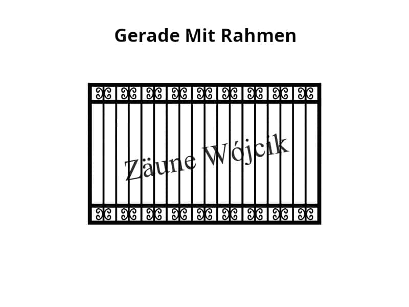 gerade mit rahmen zaunmuster zaune aus polen zaune wójcik