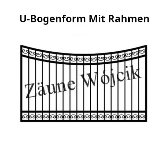 u bogenform mit rahmen zaunmuster zaune aus polen zaune wójcik