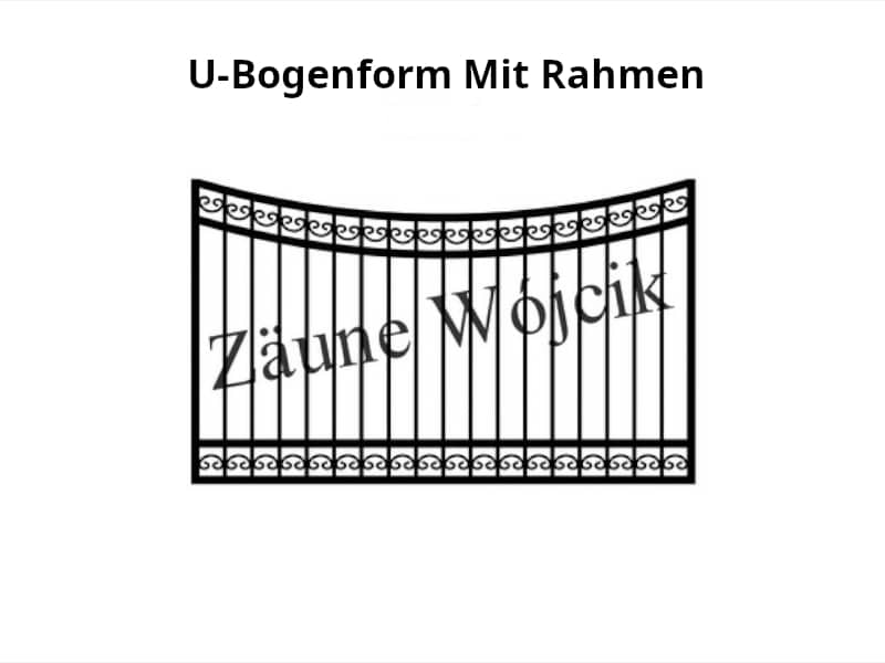 u bogenform mit rahmen zaunmuster zaune aus polen zaune wójcik