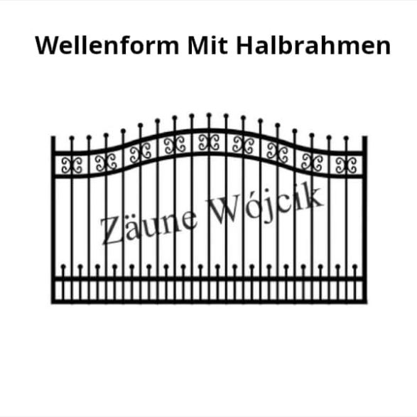 wellenform mit halbrahmen zaunmuster zaune aus polen zaune wójcik