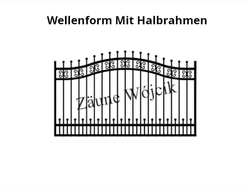 wellenform mit halbrahmen zaunmuster zaune aus polen zaune wójcik
