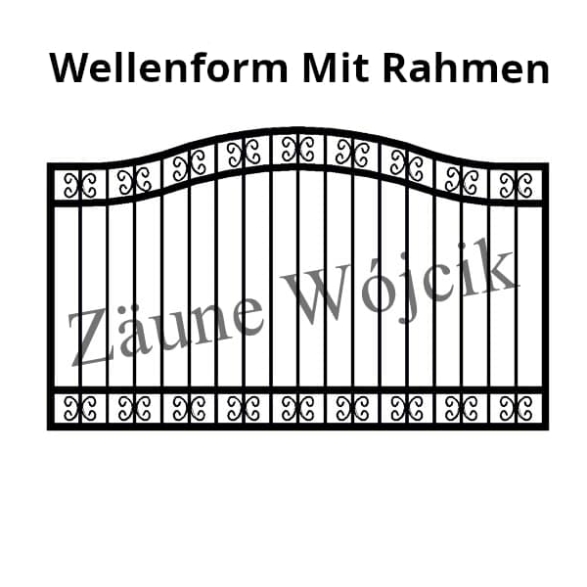 wellenform mit rahmen zaunmuster zaune aus polen zaune wójcik