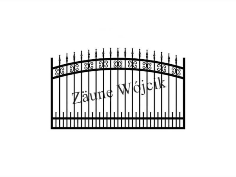 zaunmuster bogenform mit halbrahmen zaune aus polen zaune wójcik