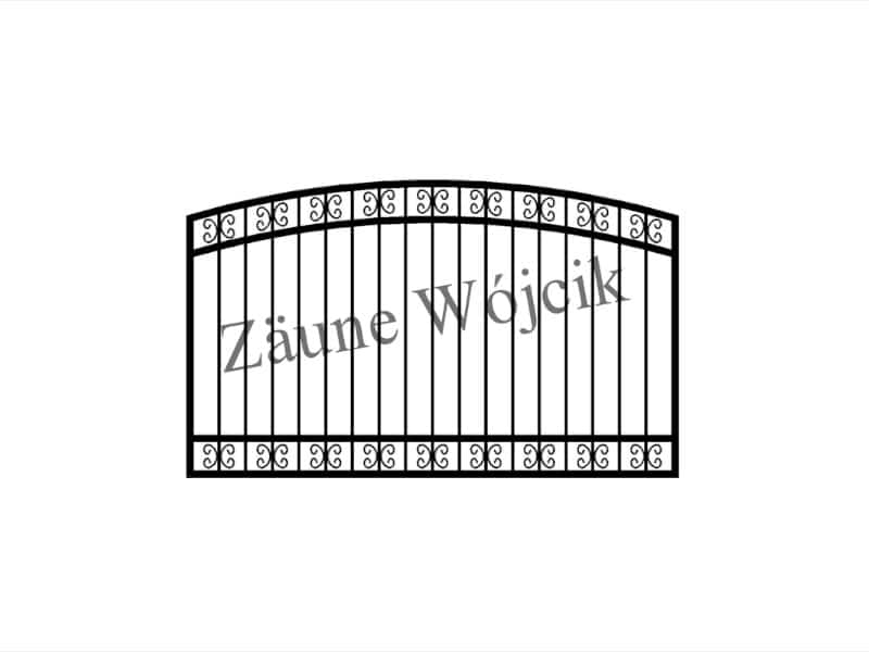 zaunmuster bogenform mit rahmen zaune aus polen zaune wójcik