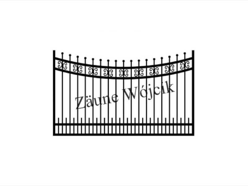zaunmuster u bogenform mit halbrahmen zaune aus polen zaune wójcik