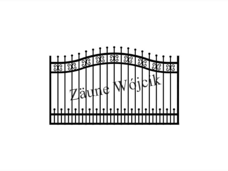 zaunmuster wellenform mit halbrahmen zaune aus polen zaune wójcik